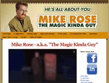 Tablet Screenshot of mikerosemagic.com